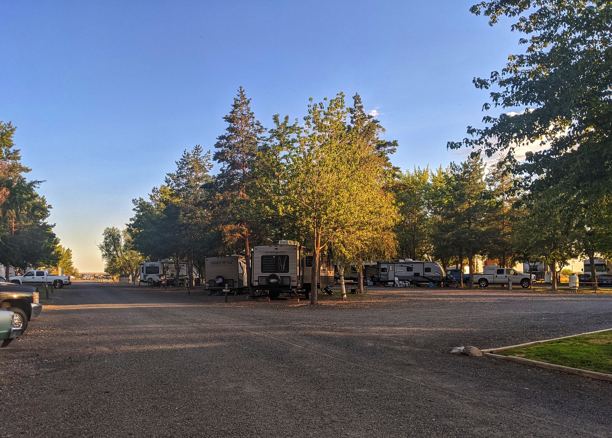 Main Entry Road Summer RVs in our pull-through RV sites