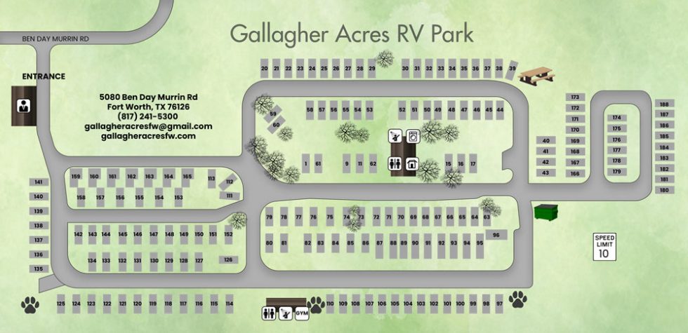 Texas Rvp Map Choose Your Site From Our Fort Worth, TX RV Park Map